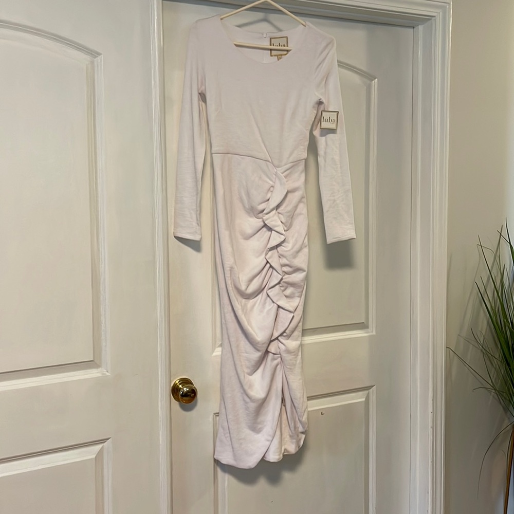 Luba white fitted dress